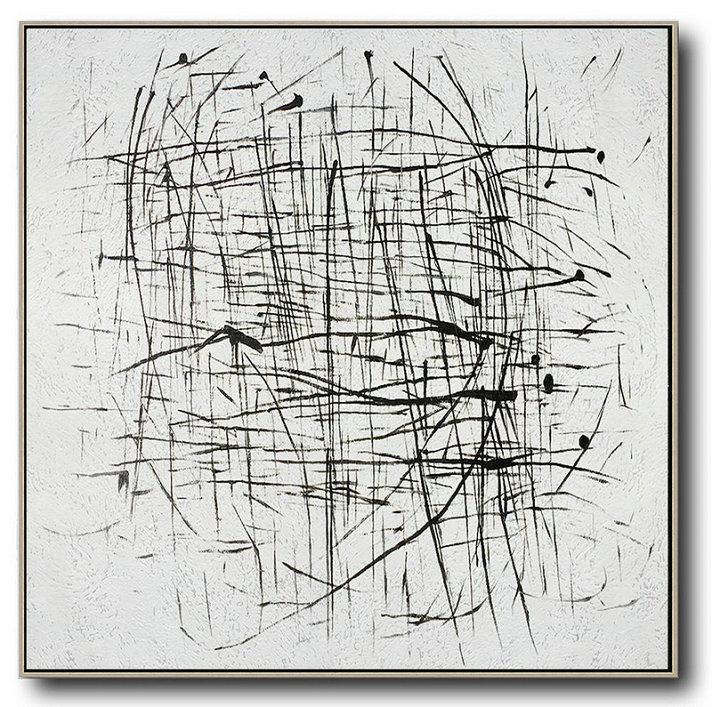 Large Abstract Painting,Oversized Minimal Painting On Canvas - Acrylic Painting On Canvas